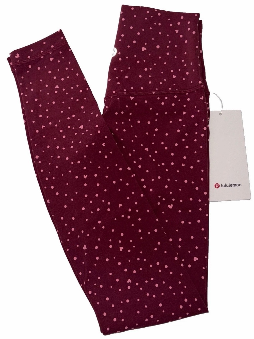 NWT*LULULEMON*SIZE 4*ALIGN NO LINE HIGH RISE 28” PANT* AUTHENTIC* SCATTER HEART